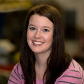 Person smiling in auto repair